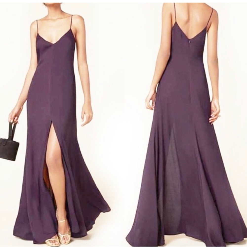 Reformation Luma dress -BlackBerry size L - worn once